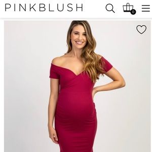 Pinkblush burgundy dress size small